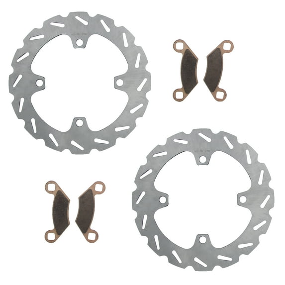 Rear RipTide Brake Rotors & Brake Pads 2008 2009 Polaris Sportsman 800 Touring