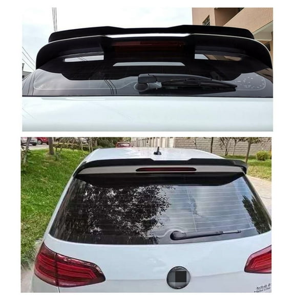 Rear Roof Lip Spoiler Wing Matte Black ABS Decorate Strips For Hatchback SUV MPV