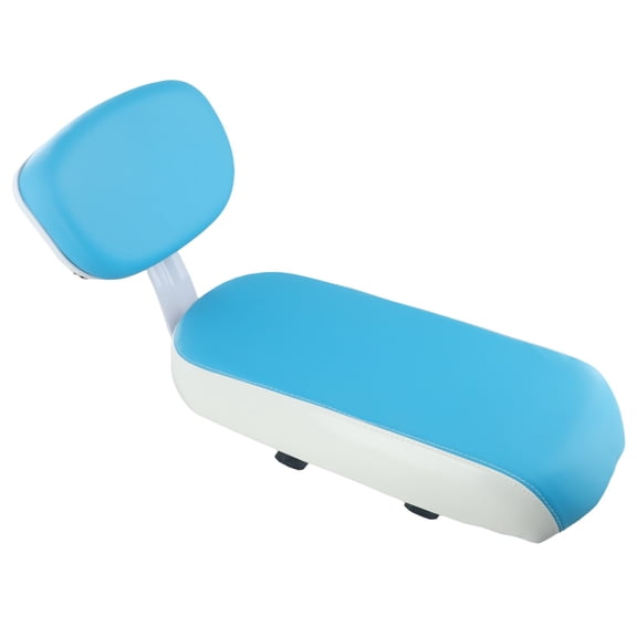 Rear Saddle with Backrest and Handle for Mountain Bikes and E-Bikes, Designed for Compatibility and for Structural Integrity (blue)