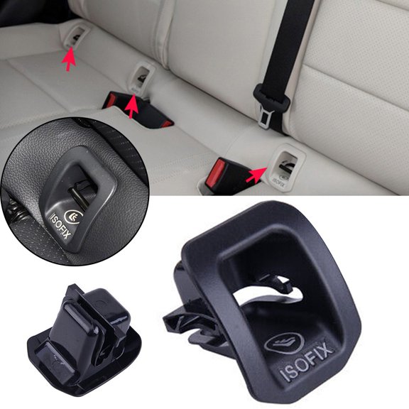 Rear Seat Black ISOFIX Mount Cover For Mercedes A CLA GLA Class W176
