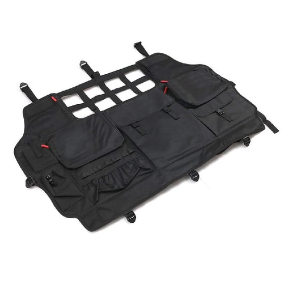 Rear Seat Cargo Bag Heavy Duty Polyester Storage With Secure Mounting For Vehicle Models