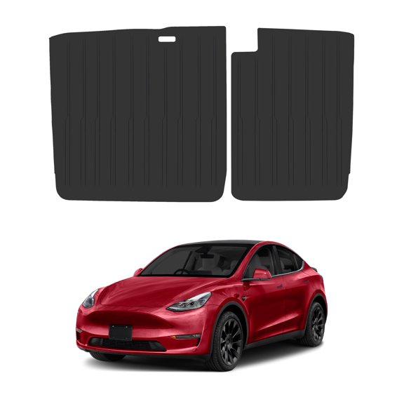 Rear Seatback Mats for Tesla Model 3 2017-2023 (Except Highland), All Weather Protection, Custom Fit,TPE Material