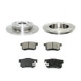 thumbnail image 1 of Rear Semi Metallic Brake Pads and Rotor Kit - Compatible with 2006 - 2011 Honda Civic with Rear Disc Brakes 2007 2008 2009 2010, 1 of 2
