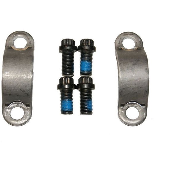 Rear Shaft Rear Joint U Joint Strap Kit - Compatible with 1999 - 2013 Ford F-450 Super Duty 2000 2001 2002 2003 2004 2005 2006 2007 2008 2009 2010 2011 2012