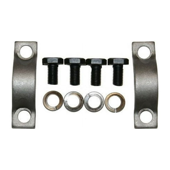 Rear Shaft Rear Joint U Joint Strap Kit - Compatible with 1966 - 1974 Plymouth Barracuda 1967 1968 1969 1970 1971 1972 1973