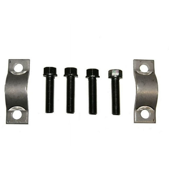 Rear Shaft Rear Joint U Joint Strap Kit - Compatible with 1977 - 1986 Chevy K30 1978 1979 1980 1981 1982 1983 1984 1985