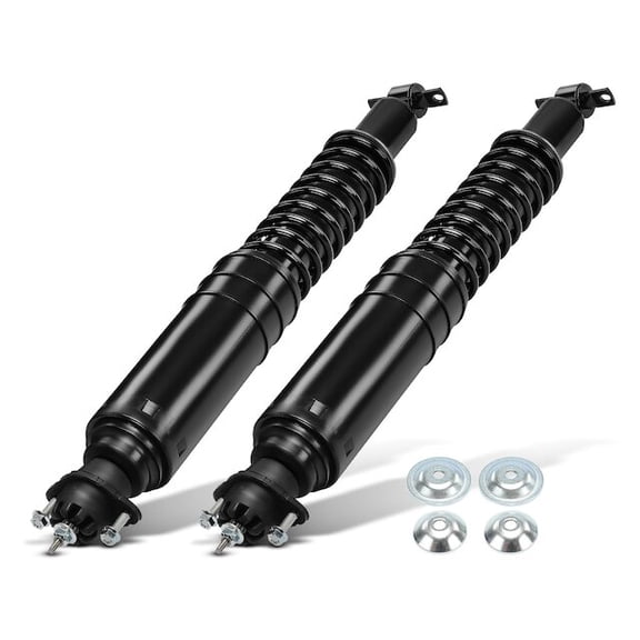 Rear Shock Absorber Conversion Kit 2 - Compatible with 2006 - 2011 Cadillac DTS 4.6L V8 2007 2008 2009 2010