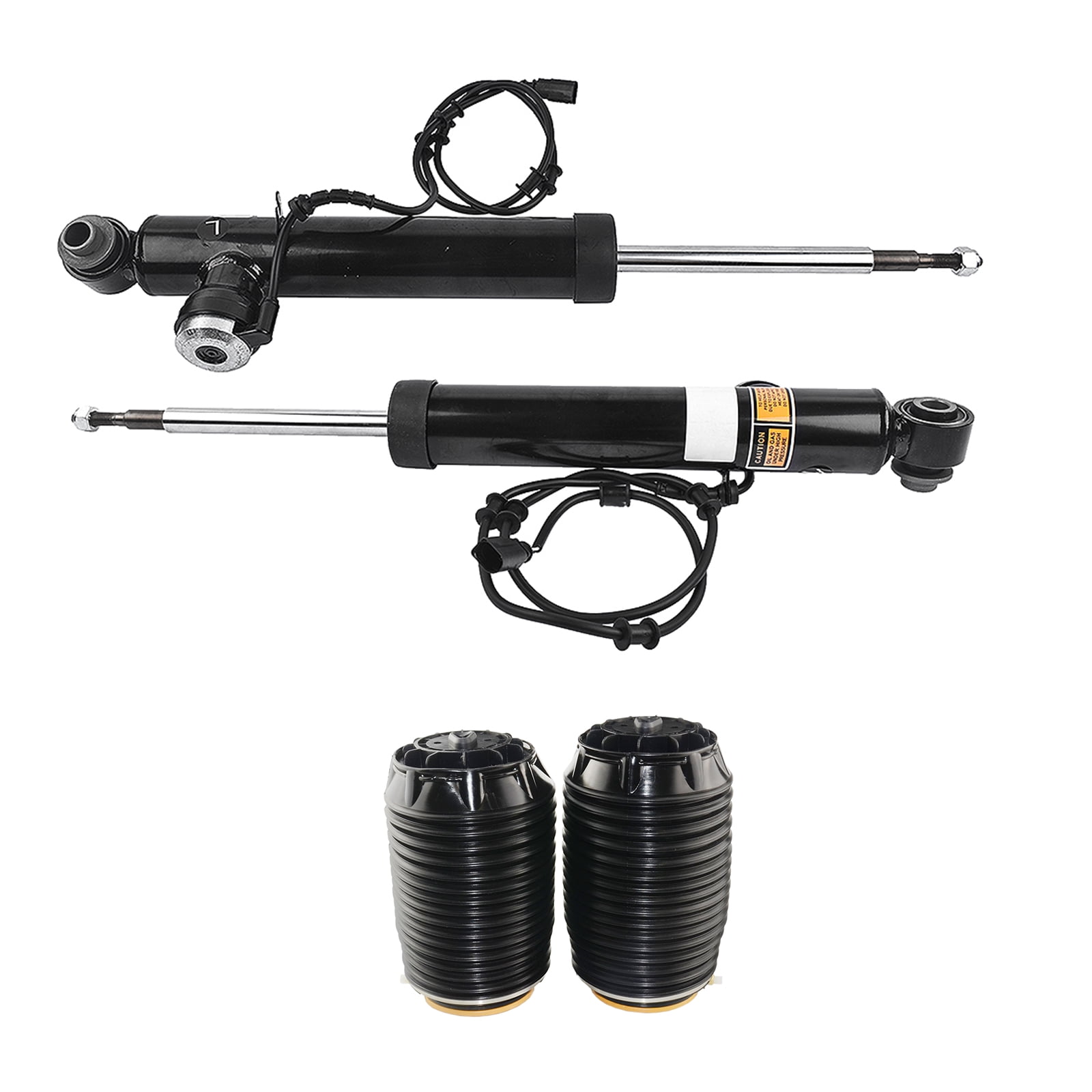 GELUOXI 4Pcs Rear Air Suspension Strut and Spring Combo Set Fits for ...