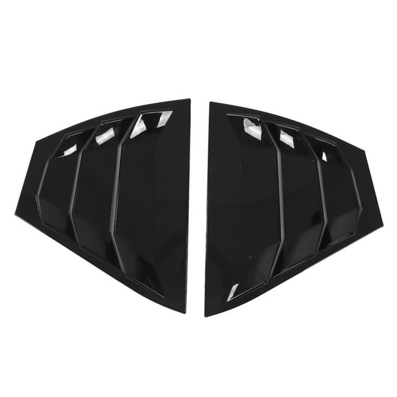 Rear Side Window Louvers, 2pcs Rear Side Window Louver Air Vent Scoop Shades Cover Replacement Auto Exterior Decoration Trim