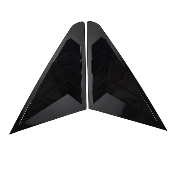 Rear Side Window Louvers, Scoop Louvers Cover Blinds for MG 5 MG5 2021 Car Exterior Accessories, Bright Black Style