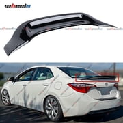 Rear Spoiler Compatible with 2014-2019 Toyota Corolla, R Style Duckbill Fits for 2014 2015 2016 2017 2018 2019 Sedan, Trunk Tail Deck Lid Splitter Wing Lip Glossy Black