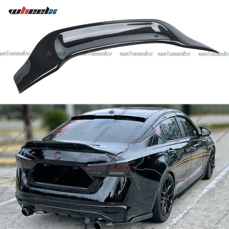Rear Spoiler Compatible with 2019-2024 Nissan Altima Sedan S SV SR SL Rear Trunk Wing ABS Gloss Black R Style Accessories Exterior 2019 2020 2021 2022 2023 2024 (Carbon Fiber Pattern)