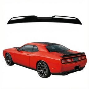 Rear Spoiler Wing Compatible with 2008-2017 Challenger 2 Door Coupe Models W/O Camera | SRT,SXT,R/T,SE,Rallye Redline,Base,GT,T/A Models, Demon Style Rear Wing Spoiler Glossy Black