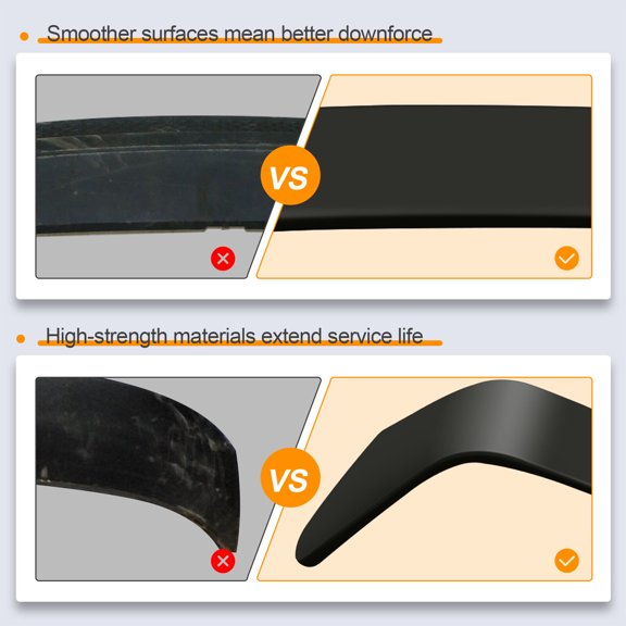 Rear Spoiler Wing For 1994-2001 Acura Integra DB DC2 3DR ABS Plastic W/ LED