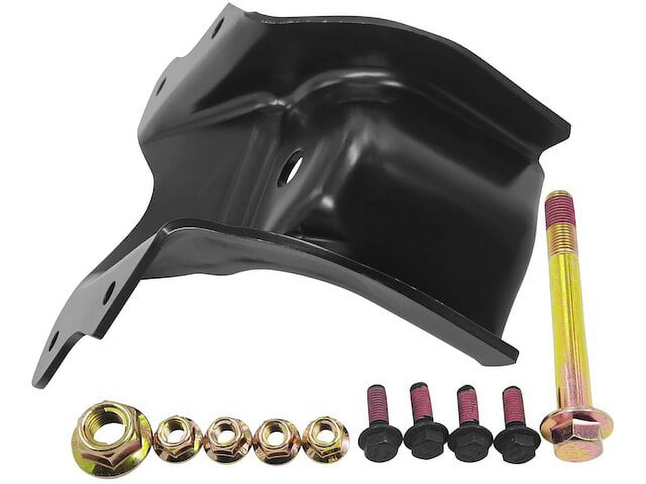Rear Leaf Spring Hanger Shackle - Compatible With 1999-2015 Chevy Silverado 1500 (Rearward, Curved Center)