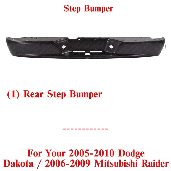 Rear Step Bumper Face Bar Steel For 2005-2010 Dakota