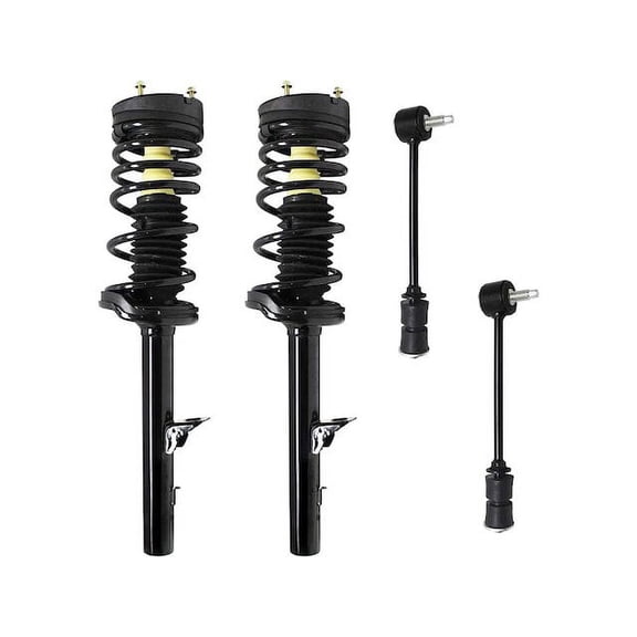 Rear Strut Assembly and Sway Bar Link Kit - Compatible with 1999 - 2001 Chrysler LHS Base 2000