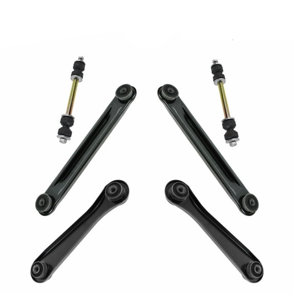 Rear Suspension Kit Upper & Lower Control Arms Sway Bar End Links 6pc New