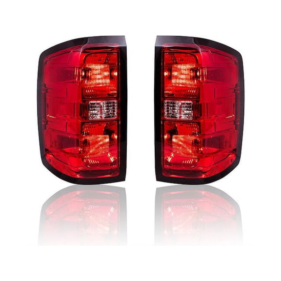 Rear Tail Light Assembly Set - Compatible with 2015 GMC Sierra 3500 HD