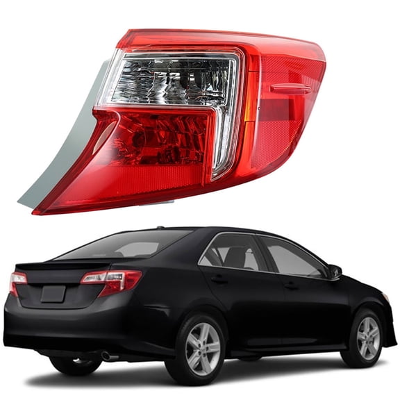 Rear Tail Light Lamp Housing Assembly Fit for 2012 2013 2014 Toyota Camry, Rear Right (Passenger Side)