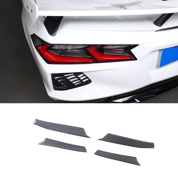 Rear Tail Light Recess Trim Stickers for 2020+ Corvette C8 , Tail Light Recess Trim Stickers, Tail Light Trim Accessories