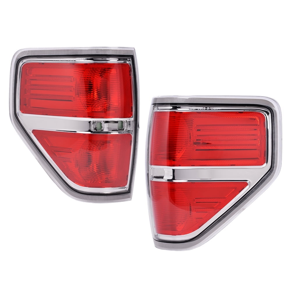 Rear Tail Lights Fit for 2009-2014 Ford F150 2/4 Door Brake Lamp Side Marker Lights