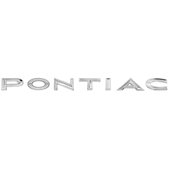 Rear Tail Panel Letter Emblem Set For 1966 Pontiac GTO LeMans Tempest USA Made