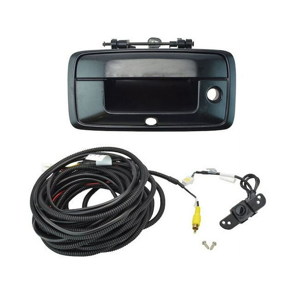 Rear Tailgate Handle with Park Assist Camera 2 Piece - Compatible with 2015 Chevy Silverado 2500 HD