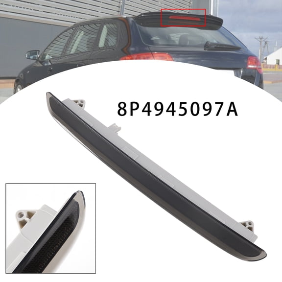 Rear Third 3RD Brake Stop Light For AUDI A3 S3 RS3 8P Sportback 2004-2013,Black