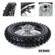 Rear Tire Wheel 80/100-12 Tire Rim For Dirt Pit Bike Apollo 110/70/125cc Replace
