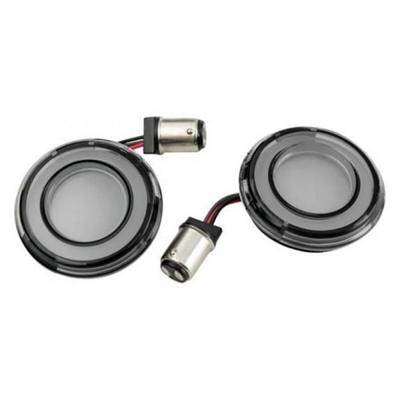 Rear Tracer L.E.D. Turn Signal Inserts - Red & Smoke Lens
