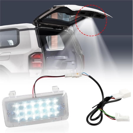 Rear Trunk Cargo Area Light for Toyota Land Cruiser Prado J250 LC250 2024 2025 Tailgate Lights Trunk Ceiling Lights Lamps Hatch Door Cargo Lamps Boot LED Light 1PC (for Power liftgate)