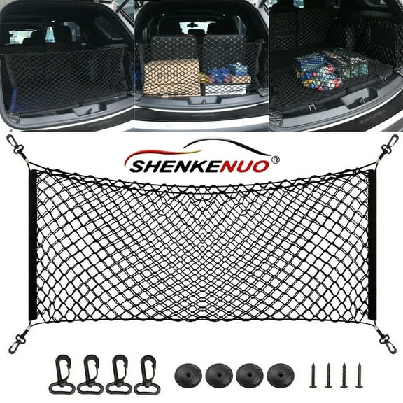 Rear Trunk Envelope Style Cargo Nylon Net For CHEVY EQUINOX GMC TERRAIN 18-2022