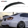 thumbnail image 1 of Rear Trunk Spoiler Compatible with 2012-2018 BMW F30 3 Series & 2014-2019 F80 M3 Sedan, PSM Style Duckbill for 318i 320i 325i 328i 330i 335i 340i, High Kick Wing Lip (Glossy Black), 1 of 6