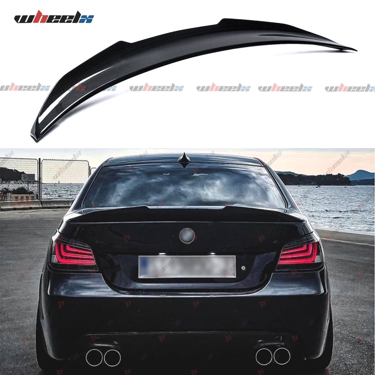 Rear Trunk Spoiler Compatible with BMW 5 Series E60 4 Door Sedan 2004 ...