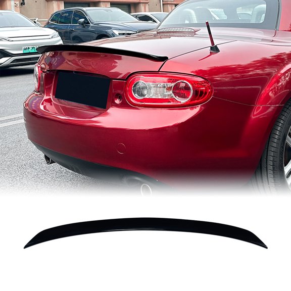 Rear Trunk Spoiler Lip Wing For Mazda MX-5 NC Miata 2005-2015 Gloss Black
