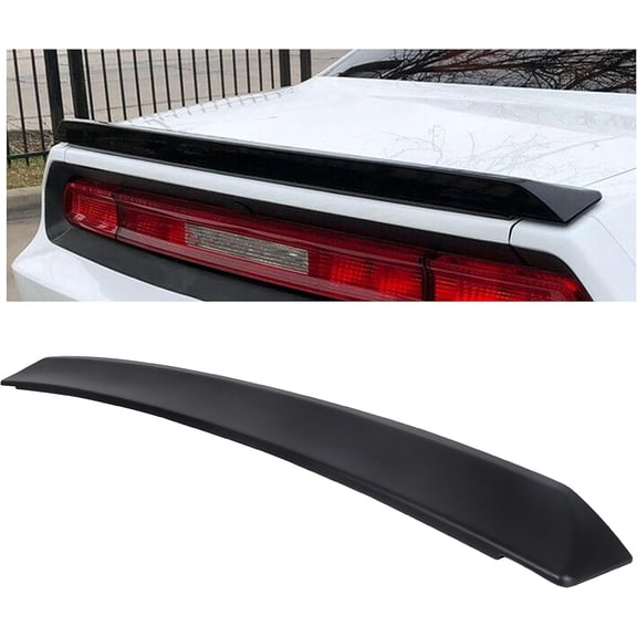 Rear Trunk Spoiler Wing Compatible with Dodge Challenger  Style - Rear Trunk Lid Wing Spoiler Ducktail Lip Spoiler Paintable