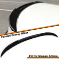 thumbnail image 1 of Rear Trunk Spoiler Wing Fit for 2019-2024 Nissan Altima Sedan Glossy Black, 1 of 9