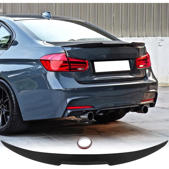 Rear Trunk Spoiler Wing For BMW 3 Series F30 & F80 Sedan Gloss Black M4 Style Wing Lip