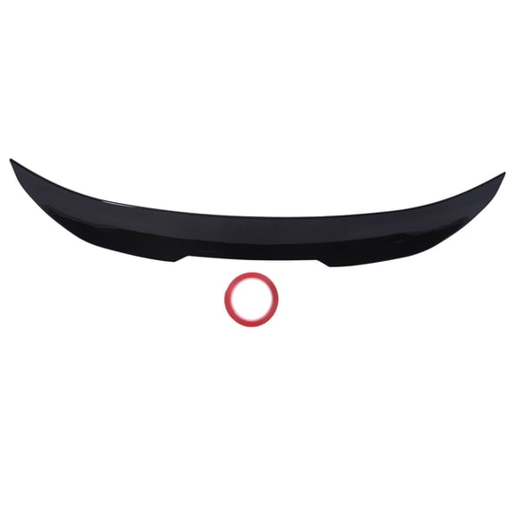 Rear Trunk Spoiler Wing - High-Grade Aerodynamic Design - Glossy Black Finish - -Adhesive Installation-Rear Trunk Spoiler Wing