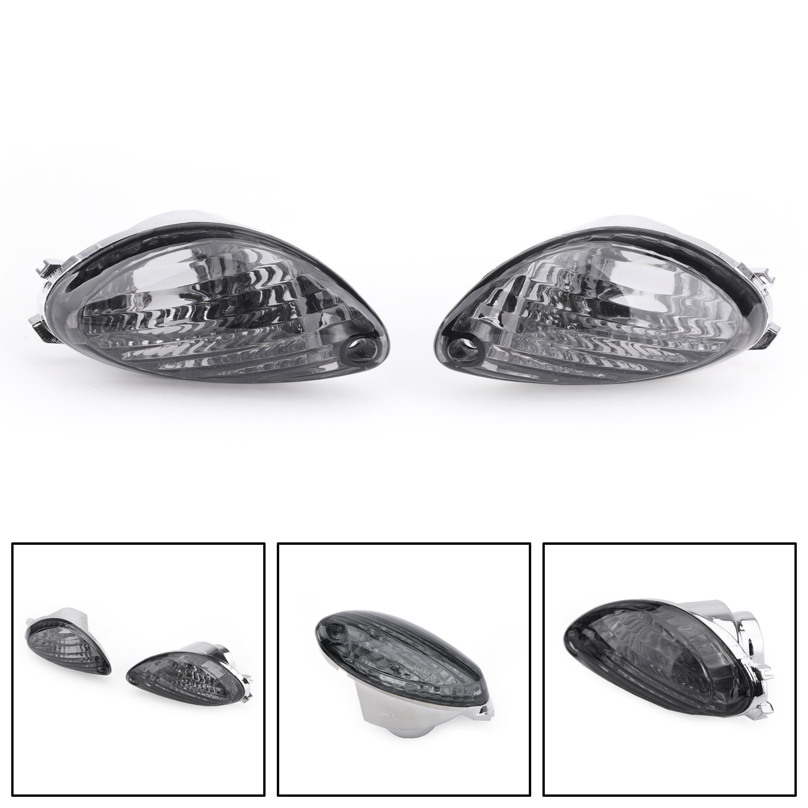 Rear Turn Signals Lens For Suzuki Hayabusa GSXR1300 20082012 Smoke