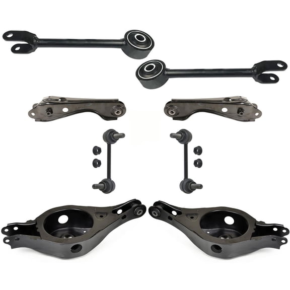 Rear Upper & Lower Control Arms Fits 2009-2014 Nissan Murano Front Wheel Drive