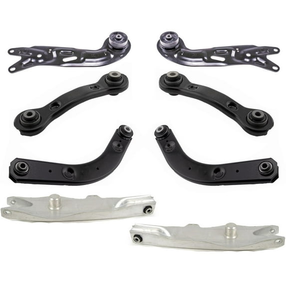 Rear Upper & Lower Control Arms For Chevrolet Malibu 2004-2012 W/ Rear Disc