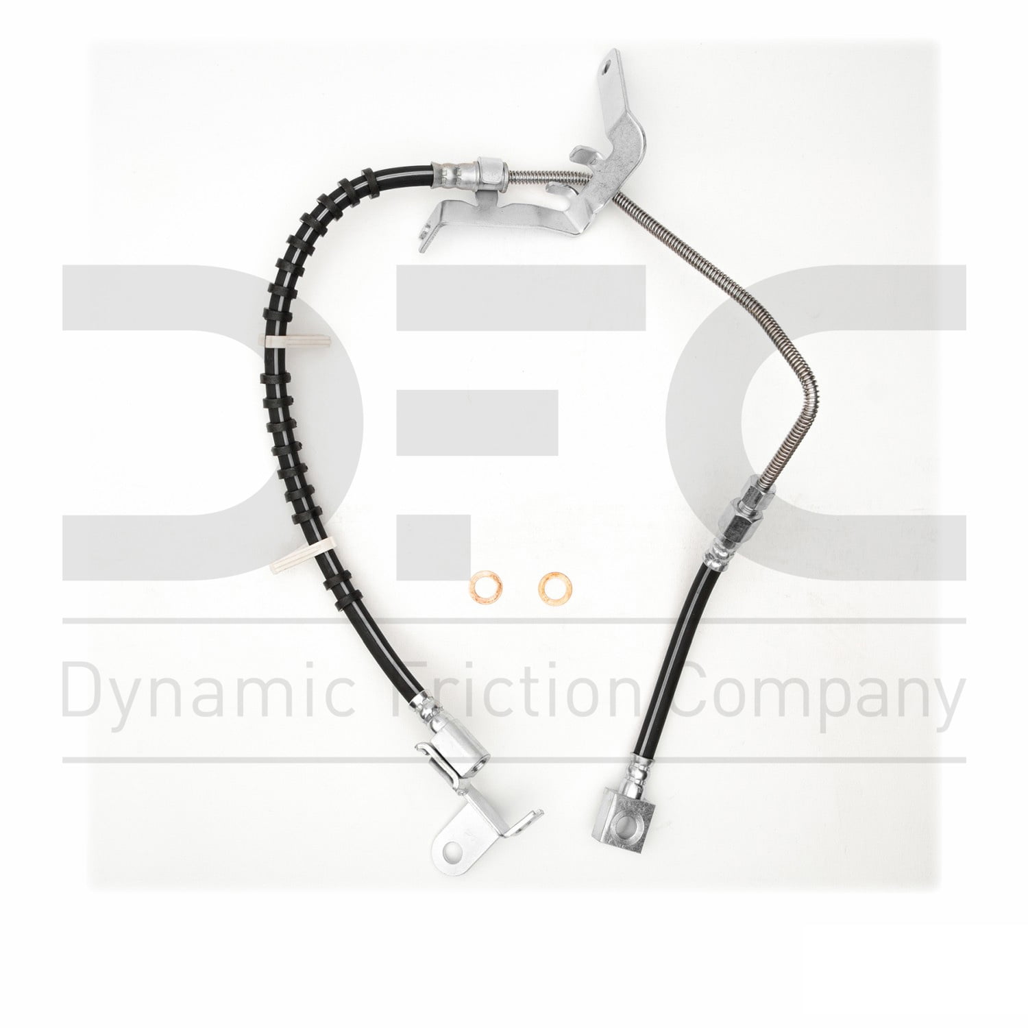 Front Outer Brake Hydraulic Hose 2x for 1974 Dodge W200 Pickup