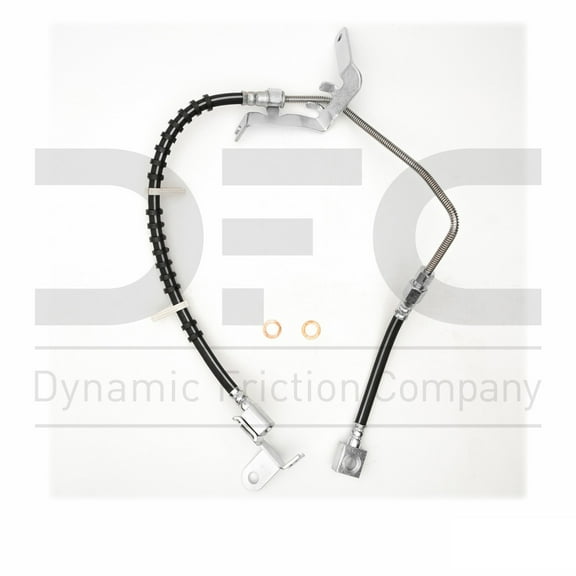 Rear Upper Right Dynamic Friction Company Brake Line Hose 350-40281 For 2004-2007 Dodge Caravan, 2004-2007 Dodge Grand Caravan, 2006-2007 Chrysler Town & Country