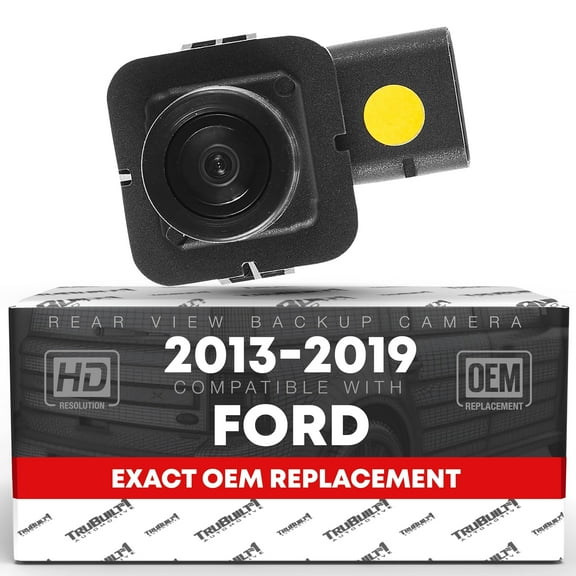 Rear View Backup Camera - Compatible with 2013-2019 Ford Flex - Reverse Park Assist Camera Replacement - OEM GA8Z-19G490-A, DA8Z-19G490-C, DA8Z-19G490-A, EA8Z-19G490-A, 592-006