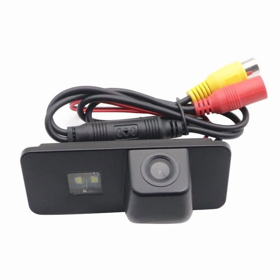 Rear View Backup Camera Compatible with Volkswagen Passat Jetta Golf CC, License Plate Light Mount, Night Vision, 1-Piece