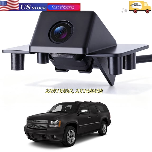 Rear View Backup Camera Fit for Cadillac Escalade for Chevrolet Tahoe Suburban 1500 2500 for GMC Yukon XL 1500 2500 2009-2014 Parking Reverse Camera Replacement 22913932, 23168608