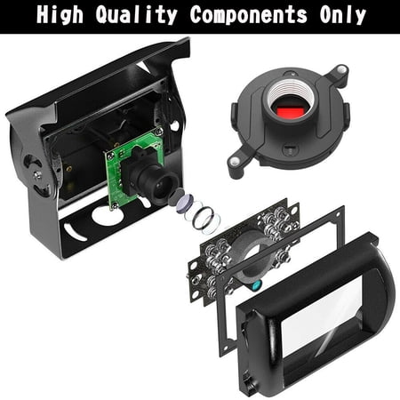12-24V Waterproof 18 LED IR Reversing Camera for Car Van Truck Bus Rear View