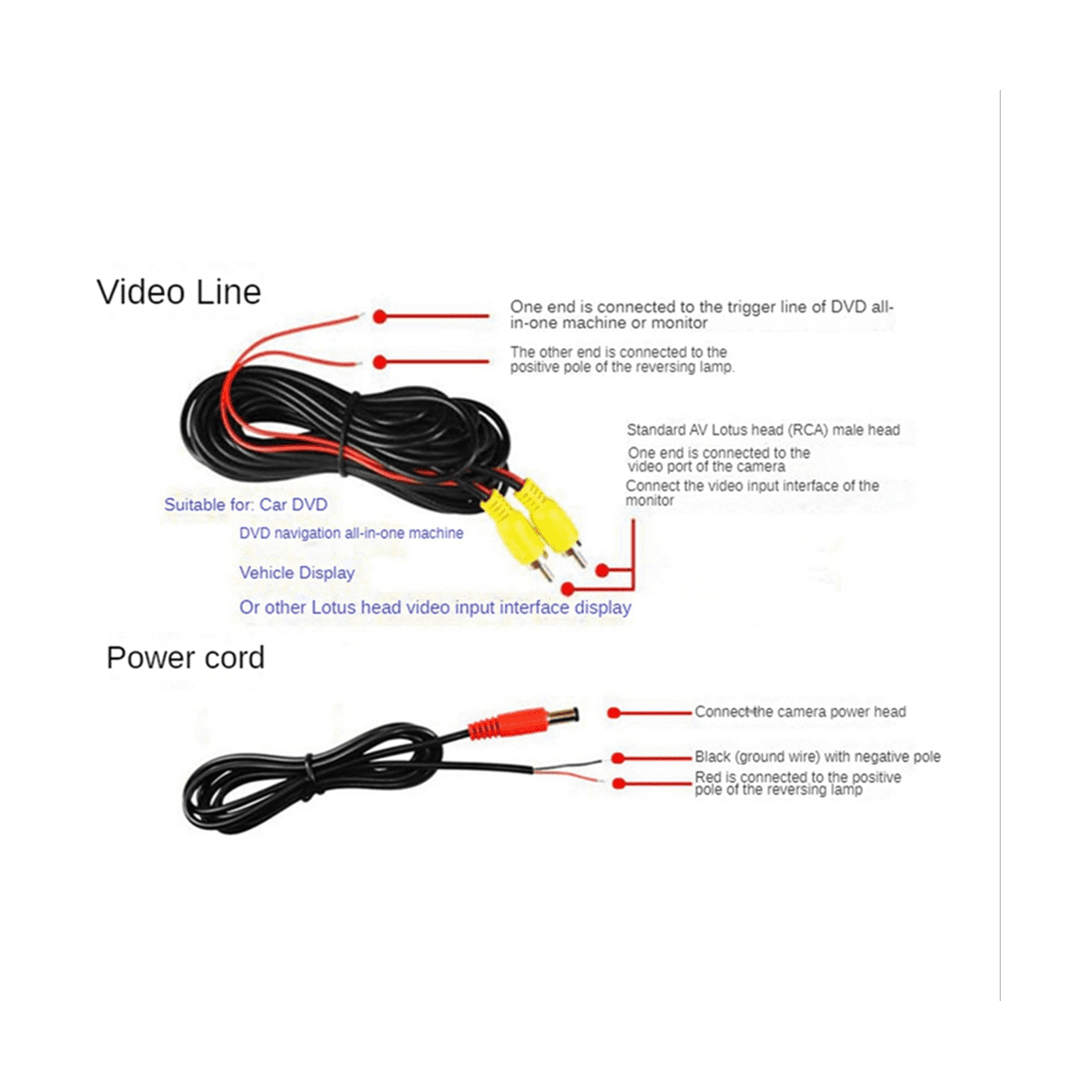 Rear View Camera Wide Degree 4.3inch TFT LCD Display or Monitor